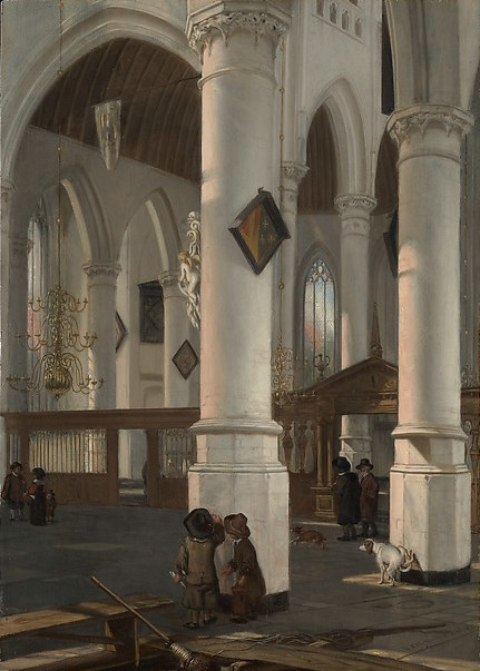 Interior of the Oude Kerk, Delft, Emanuel de Witte