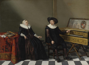 Marriage Portrait of a Husband and Wife of the Lossy de Wariné Family, Gerard Donck