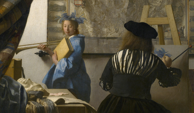 The Art of Painting (detail), Johannes Vermeer