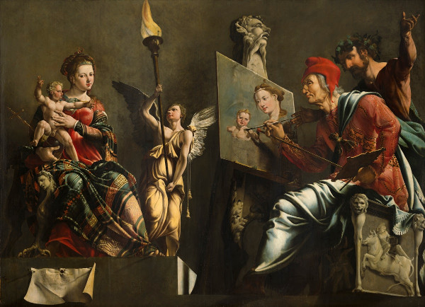 Saint Luke Painting the Virgin and Child, Van Heemskerck