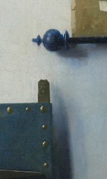 Woman in Blue Reading a Letter (detail), Johannes Vermeer