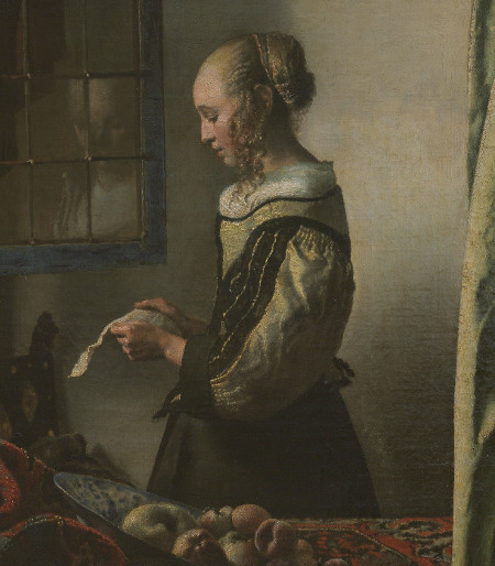 Girl Reading a Letter at an Open Window, Johannes Vermeer