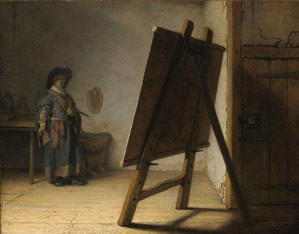 Rembrandt van Rijn, Artit in his Studio