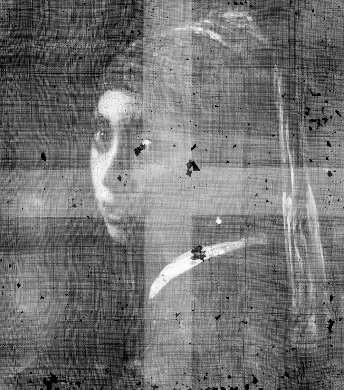 Girl with a Pearl Earring (x-ray image), Johnnes Vermeer