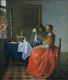 Girl with a Glass on Wine, Johannes Vermeer