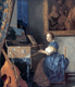 A Lady Seated at the irginal, Johannes, Vermeer