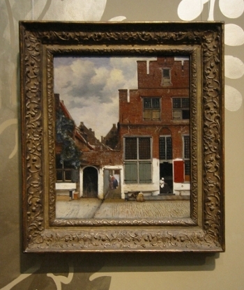 Johannes Vermeer's Little Street with frame