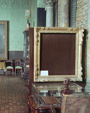 The frame of Vermeer's stolen Concert