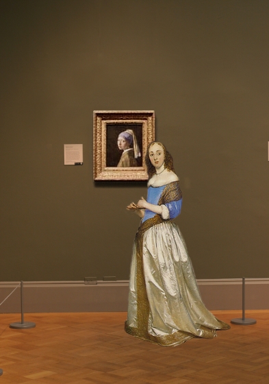Johannes Vermeer's Girl with a Pearl Earring in scale