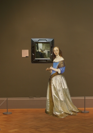 Johannes Vermeer's Woman with a Lute is scale