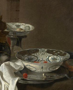 Still Life with a Pewter Flagon and Two Ming Bowls, Jan Jansz. Treck