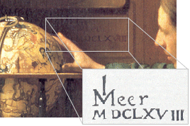 Detail of Johannes Vermeer's Astronomer
