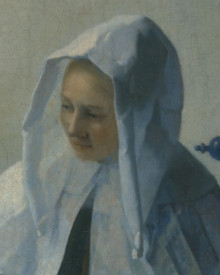 oung Woman with a Water Pitcher (detail), Johannes Vermeer