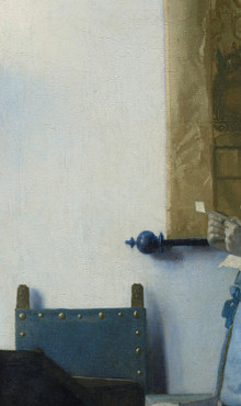 WOman in Blue Reading a Letter (detail), Johannes Vermeer