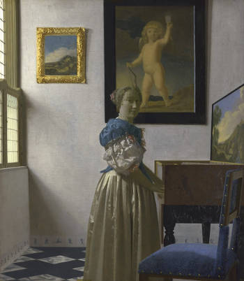 View of an Interior, The Slippers, Samuel van Hoogstraten