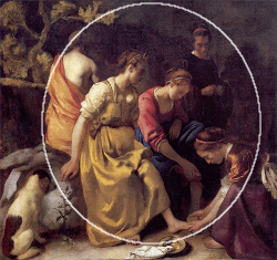 Diana and her Companions (deigram), Johannes Vermeer