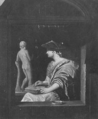 A Girl Drawing, follower of Frans van Mieris