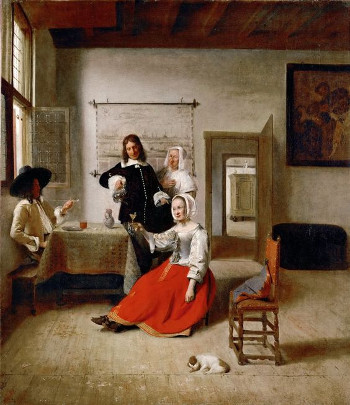 Young Woman Drinking, Pieter de Hooch