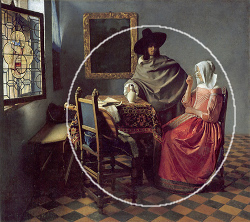 The Glass of Wine (diagram), Johannes Vermeer