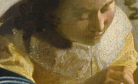 The Lacemaker (detail), Johannes Vermeer