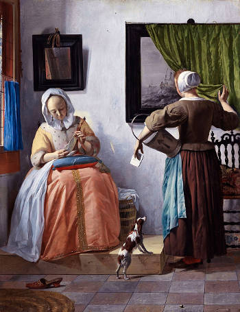 Woman Reading a Letter, Gabriel Metsu