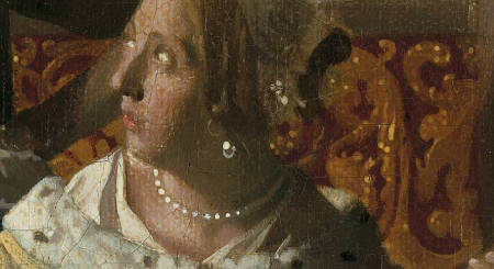 The Love Letter (detail), Johannes Vermeer