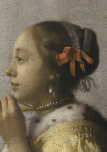 Woman with a Pearl Necklace (detail), Johannes Vermeer