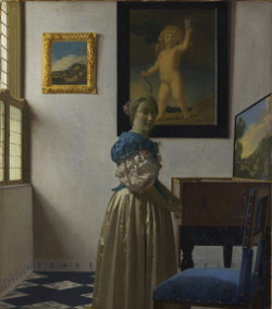 A Lady Standing at a Virginal, Johannes Vermeer