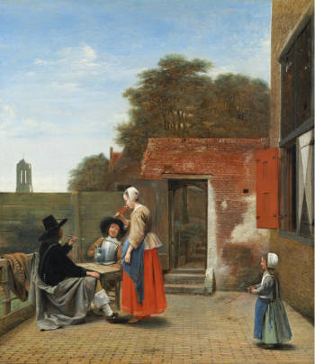 A Dutch Courtyard, Pieter de Hooch