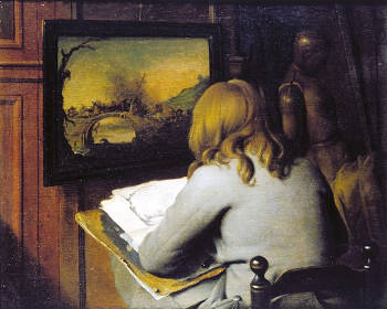 A Young Boy Copying a Painting, Wallerant Vaillant