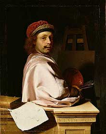 Self Portrait as a Painter, Frans van Mieris