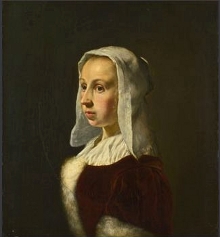 Portrait of the Artist's Wife, Cunera van der Cock, Frans van Mieris the Elder