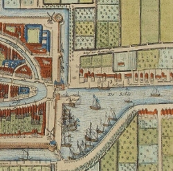 Map of Delft, the Kolk