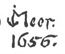 Facsimile of the signature of Johannes Vermeer's Procuress