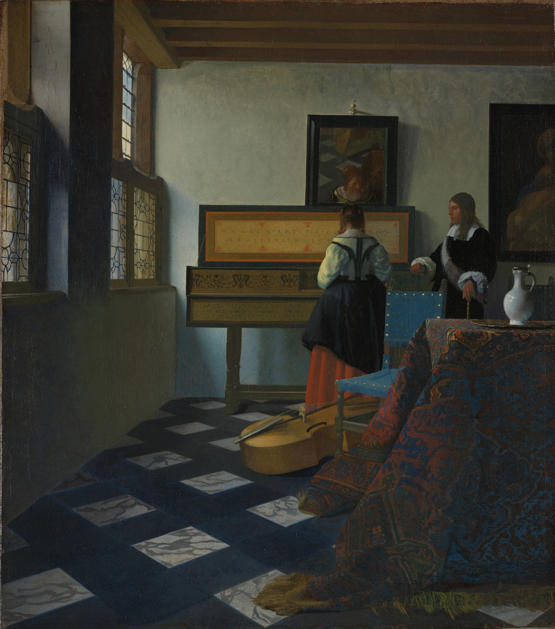 Music lesson, Johannes Vermeer