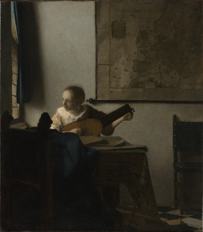 Woman with a Lute, Johannes Vermeer