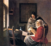 Girl Interrupted in her Music by Johannes Vermeer