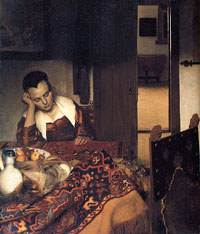 A Maid Asleep by Johannes Vermeer