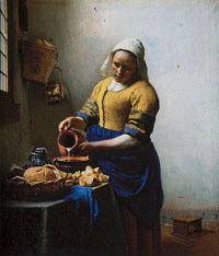 The Milkmaid by Johannes Vermeer