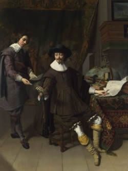 Constantijn Huygens and his Secretary, Thomas Hendricks. de Keyser