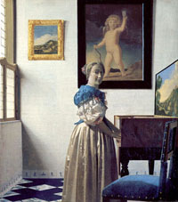 A Lady Standing at teh Virginals by Johhanes Vermeer