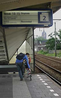 the Delft train station