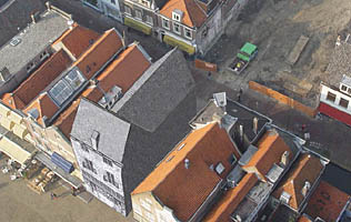 Mechelen seen from the tower of the Nieuwe Kerk in Delft