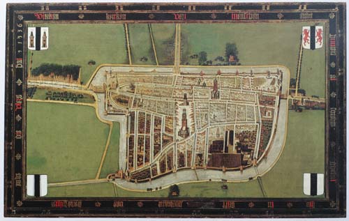 Plan of Delft after the Fire of 1563