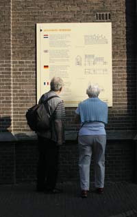 commemorative plaque of Vermeer's house