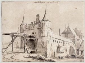 The Rotterdam Gate at Delft, Jan van Kessel