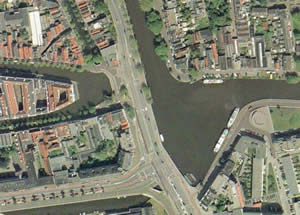 satelitte view of Delft