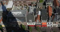 Voldersgracht from tower of the Nieuwe Kerk, Delft
