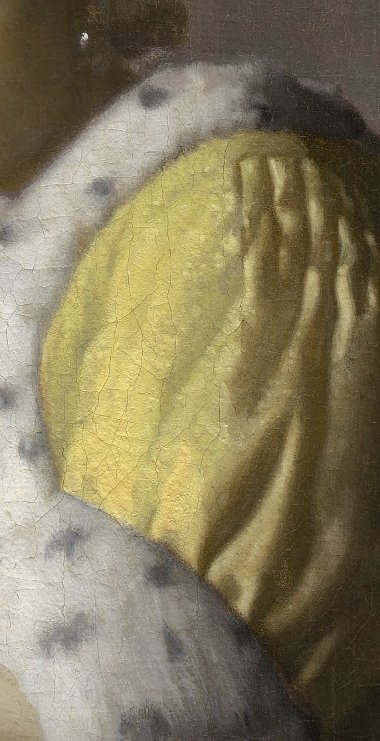 A Lady Writing (detail), Johannes Vermeer