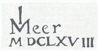 signature on Johannes Vermeer's Astronomer